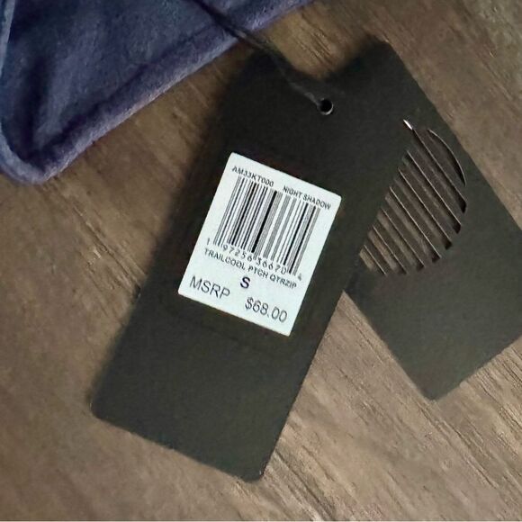 Motion Blue Half Zip Mock Neck Pullover S NWT - Picture 2 of 5